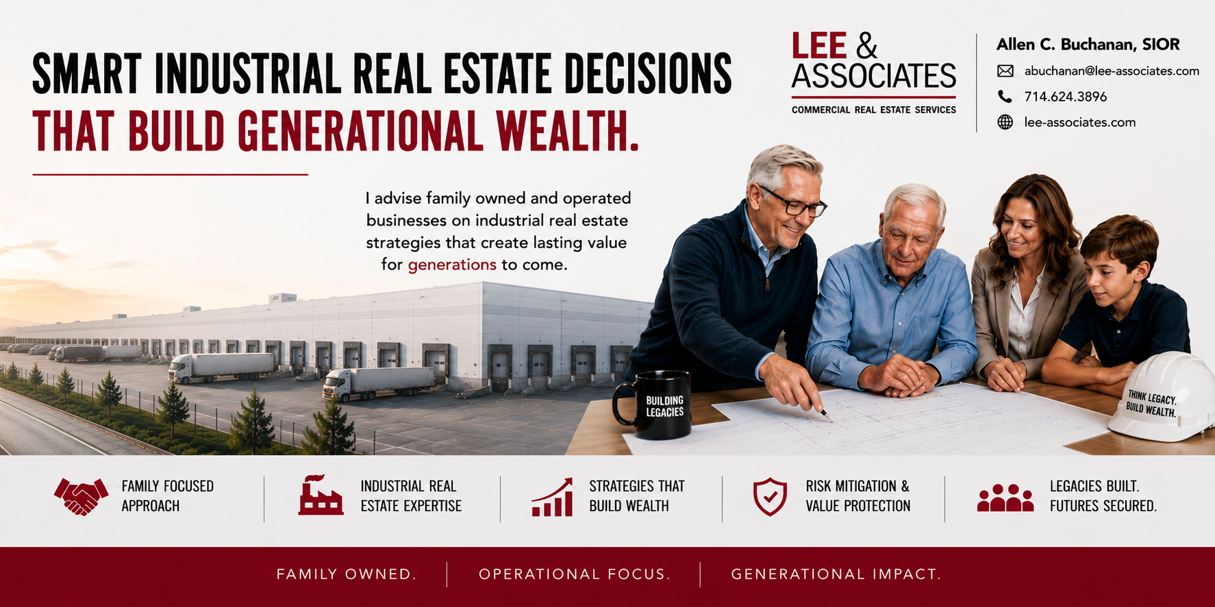 Allen C. Buchanan, SIOR — Smart industrial real estate decisions that build generational wealth. Lee & Associates.
